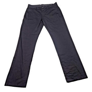 Volcom Black Mid Rise Straight Leg Slim Fit Dress Chino Pants Men's Size 30x31